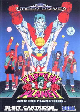 Captain Planet And The Planeteers box art for Sega Mega Drive